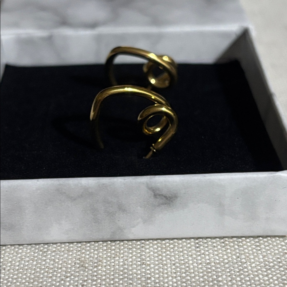Gold-tone earrings